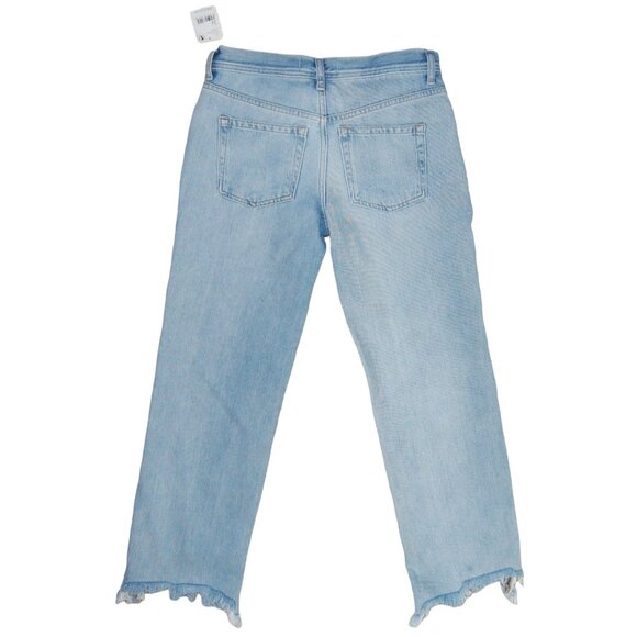 NWT We the Free Maggie Ripped Crop Straight Leg Denim Jeans Light Wash Size 24 - Picture 6 of 9